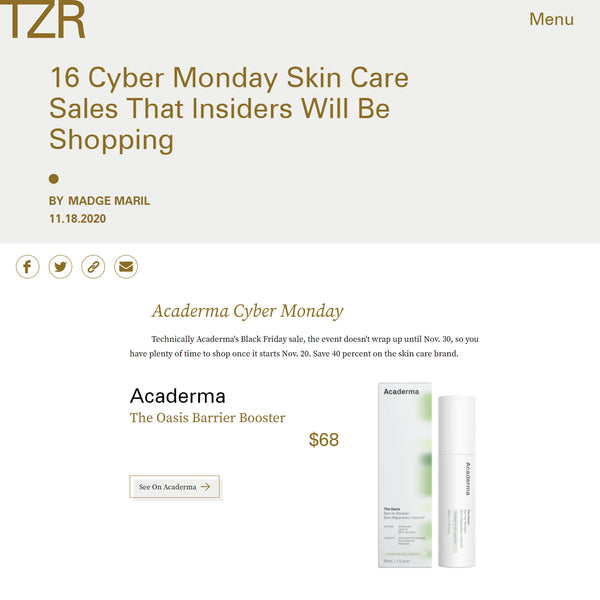 The Zoe Report: Cyber Monday Skincare Sales