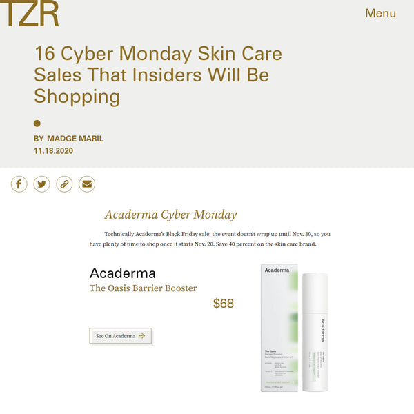 The Zoe Report: Cyber Monday Skincare Sales