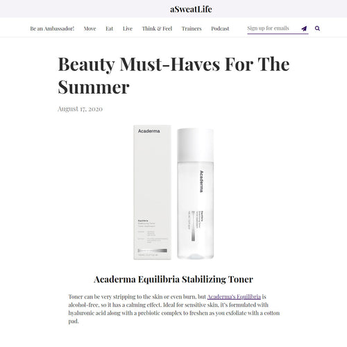 aSweatLife: You Must Have Acaderma Equilibria Stabilizing Toner For The Summer