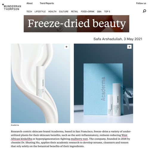 Wunderman Thompson: Freeze-dried beauty Acaderma