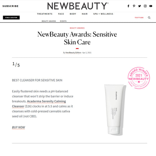 New Beauty: Acaderma Serenity Calming Cleanser Wins Best Cleanser For Sensitive Skin