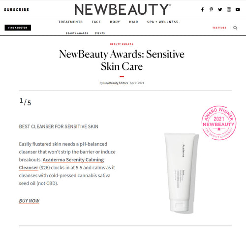 New Beauty: Acaderma Serenity Calming Cleanser Wins Best Cleanser For Sensitive Skin