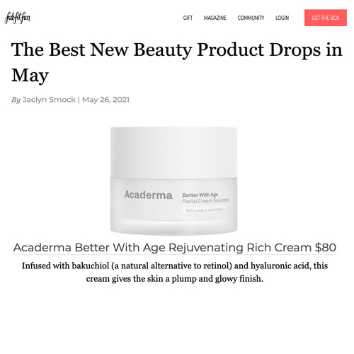 Fatfitfun features Better with Age Rejuvenating Rich cream as the best new beauty product in May 2021