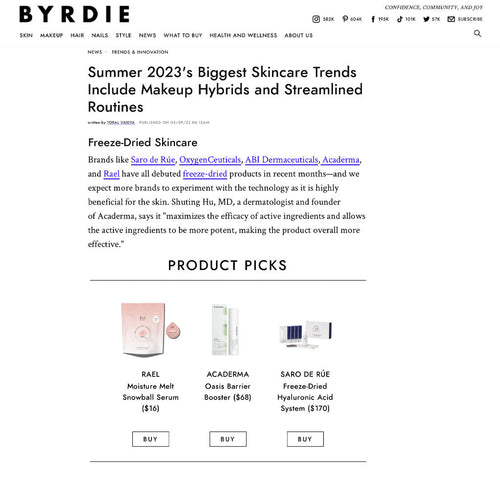 Byrdie: Acaderma