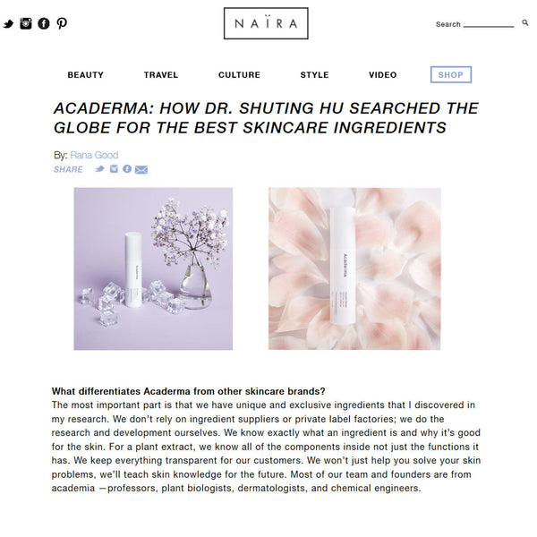 Naira NYC Interview With Acaderma