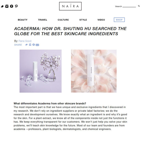 Naira NYC Interview With Acaderma
