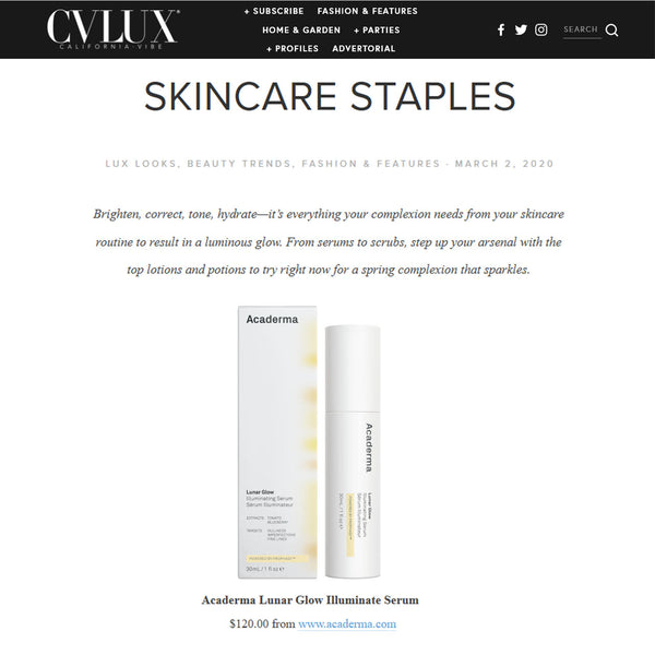 CVLUX: Acaderma Lunar Glow Makes Your Skin Luminous Glow