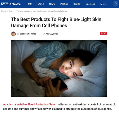 ABC14NEWS Features Invisible Shield as the Best Product to Fight Blue-Light Skin Damage