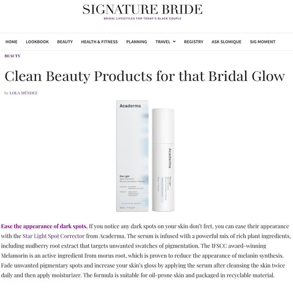 Signature Bride Features Star Light for that Bridal Glow
