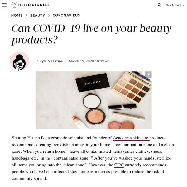 Hello Giggles: Tips for Avoiding Contamination Spread