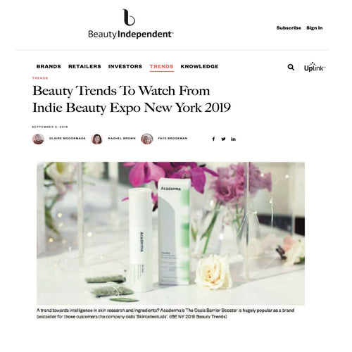 Beauty Independent And Acaderma Both Believe Science Is Future Beauty Trend