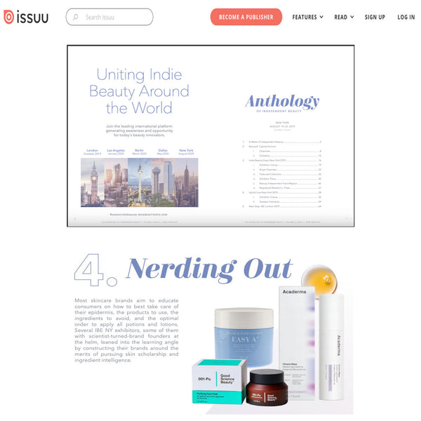 Anthology of Independent Beauty Names Acaderma Scientist-turned Brand