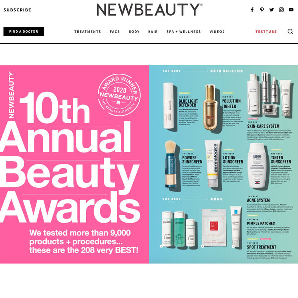 Acaderma Invisible Shield Won the New Beauty Award as the Best Blue Light Defender